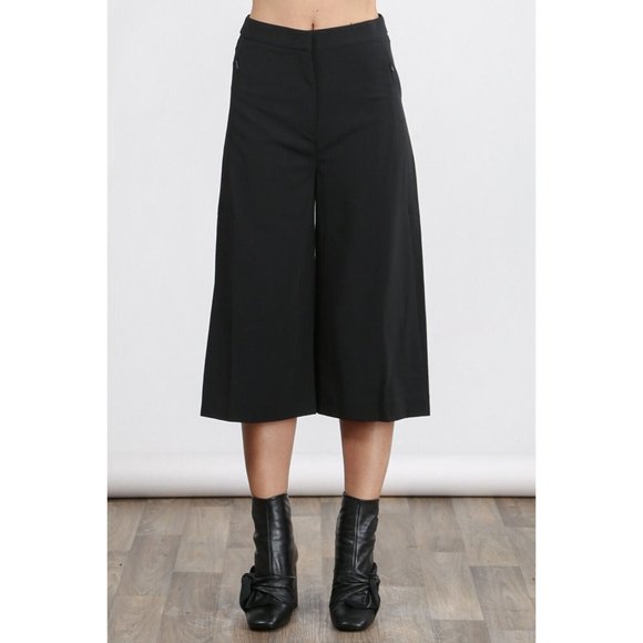 Women's Wide Leg Pants with Side Slit - Comfortable and Stylish - Picture 6 of 9